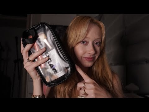 ASMR - Mostrando o que levo na minha NECESSAIRE DE MAQUIAGEM 