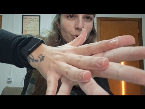 ASMR sons de mãos 👐 secos e molhados 💦