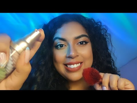 ASMR Te fazendo dormir de um jeito diferente / Tapping / make / sons de boca 🌹