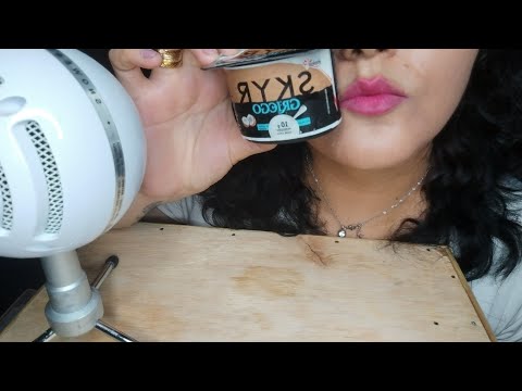 ASMR Yogurth griego /mouth sounds sonidos