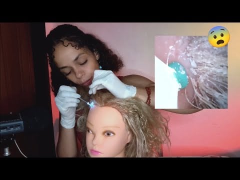 ASMR limpando e renovando o cabelo da minha sobrinha Ashley | roleplay caseirinho 