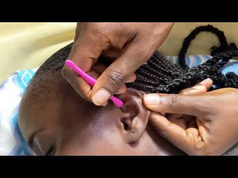 ASMR EAR PIERCING PICKING AND CLEANING