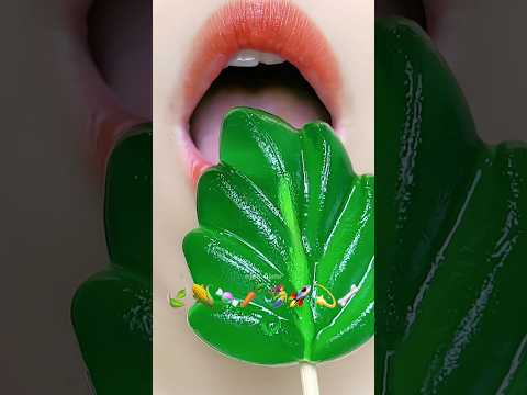 Asmr Eating Jelly Emoji Food 🥕🍃🌽 #meoasmr #mukbang #emojichallenge #satisfying