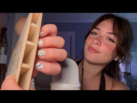 ASMR | tapping (wood, can, leather) + no talking