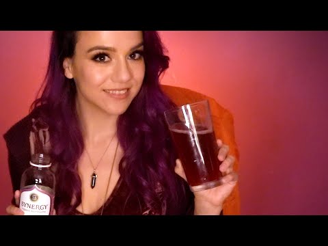 ASMR Kombucha Taste Test with a Friend | Tapping on Glass, Fizzing & Soft Spoken