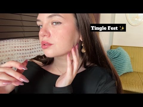 ASMR | Hypnotic Face Touching, Scratching & Tracing ✨