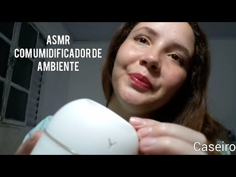 ASMR - Com humidificador de ambiente caseiro para fazer cossegas no cérebro até dormir 🧠❤✨
