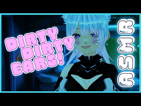 ASMR • Cyber Cat Cleans Your Ears • Ear Cleaning Roleplay, Rain Sounds