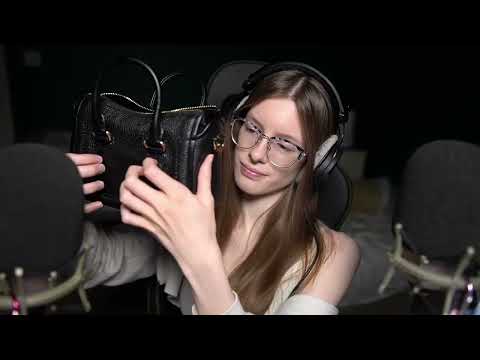 ASMR Purse Tapping and Mouth Sounds 
