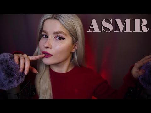 ASMR unintelligible whispers from ear to ear for the deepest sleep 😴 Fluffy mics scratching
