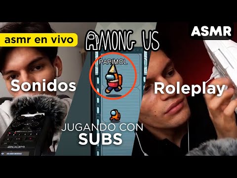 ASMR en VIVO con PAPI MOL - AMONG US - RP VENDEDOR - asmr español - mol asmr