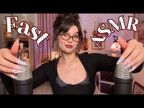 Fast and Aggressive Ear To Ear ASMR (Hand Sounds, Mouth Sounds, Mic Scratching, RAMBLES)