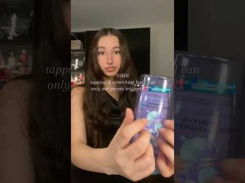 Asmr tapping & scratching purple triggers only 🎀💤 — sleep & relax #asmr #tapping #scratching