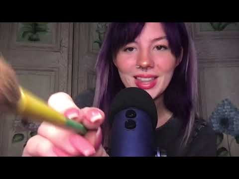 ASMR fast & aggressive makeup application (lo-fi) 💜