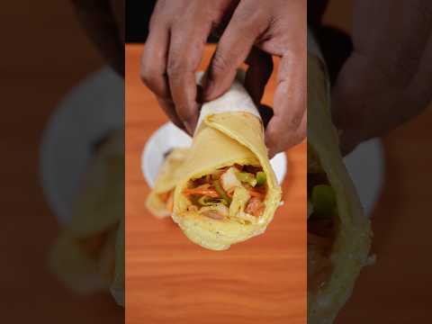 🔥 ASMR Kolkata Egg Roll 🌯🥚 | Street Style | Satisfying Cooking Sounds #shorts #asmr