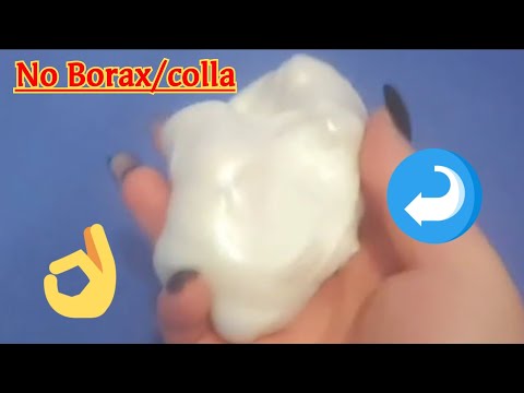 ASMR tutorial casual | Slime fatto in casa senza borax/colla