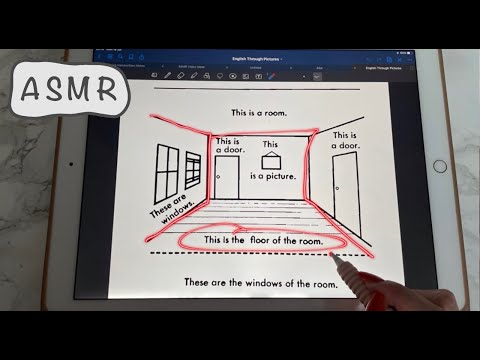 ASMR - Inaudible Reading with LOTS of Tracing - Wet Clicky Mouth Sounds - Writing Sounds