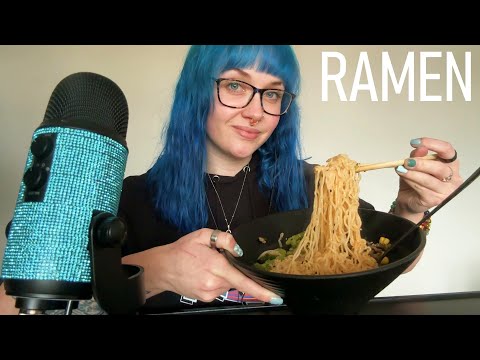 ASMR Eating Spicy Beef Ramen 🍜