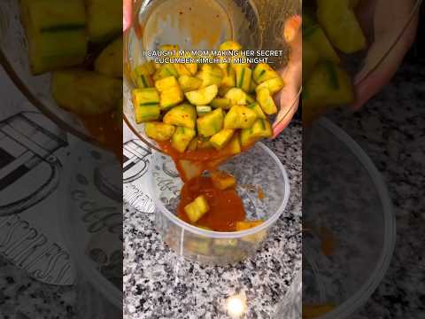 SECRET SPICY CUCUMBER KIMCHI RECIPE #mukbang #shorts #viral