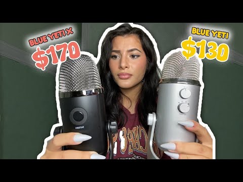 ASMR The Blue Yeti X vs. The Blue Yeti (Microphone ASMR Trigger Test)