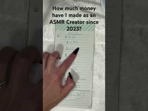 How much $$ have I made as an ASMR Creator since 2023? #asmr #asmrvideo #smallyoutuber