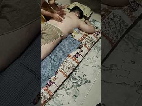 POST-WORKOUT MASSAGE THAT IS GOOD FOR BACK MUSCLES #satisfying #relaxing #asmr #shorts