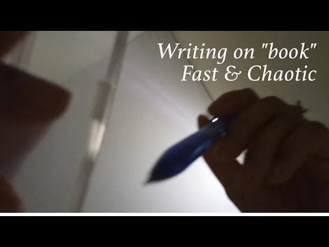ASMR | Fast & Chaotic Writing on you (Writing, Tapping & layered sound ...