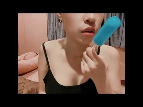 ASMR LICKING ICE CREAM LOLLIPOP TILL YOU FALL ASLEEP! #asmrbydee #asmrlollipop #asmrlicking