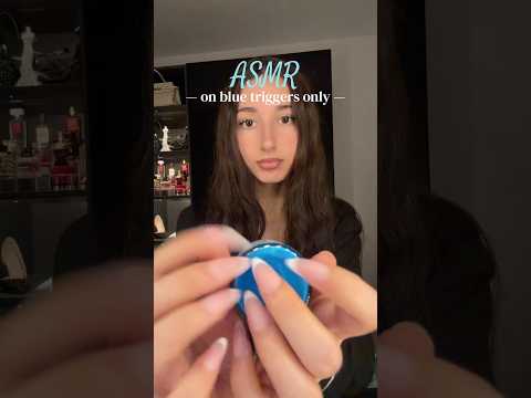 Asmr on blue triggers only for sleep #asmr #blue #tingles #tapping #scratching #sleep #tingles