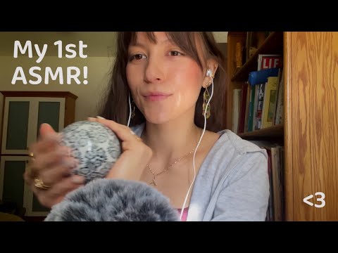 My First ASMR Video O.o (soft spoken, whispers, hand sounds, tapping)