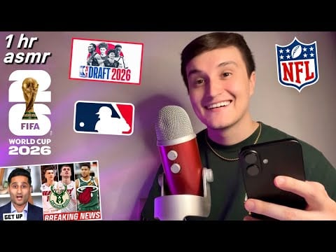 1 Hour ASMR | Whispering ALL About Sports Until You SLEEP 😴⚽️ (fifa World Cup, nba, nfl)
