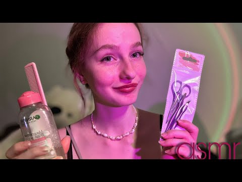 ☀︎ ASMR быстрый спа, маникюр, макияж и стрижка ☀︎ 5 бьюти-процедур в одном асмр ☀