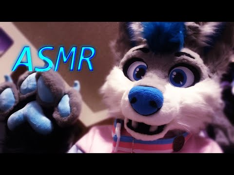 [Furry ASMR] Ear Massage w/ tapping, scratching, rubbing and paws (talking)