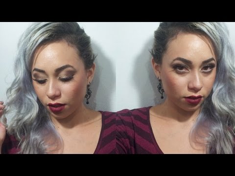 Make de OUTONO/INVERNO usando a cor Marsala- a cor do ano!!!