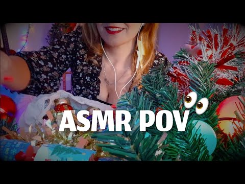 ASMR POV you are my colorful Christmas tree 🎄❤️