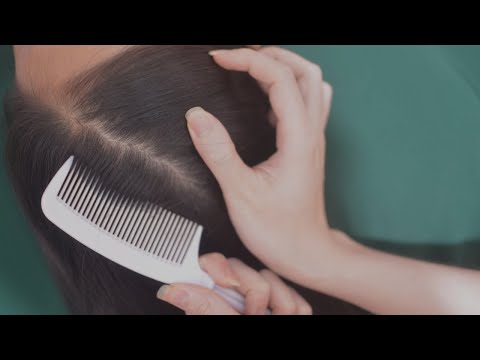Hair Combing ASMR No Talking, Sounds Of Hair Parting And Head Scratching For Stress Relief