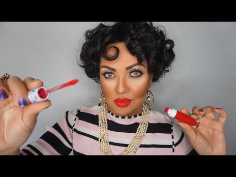 ASMR Liz Taylor Faz Maquiagem de Hollywood em Voce | Voz Suave