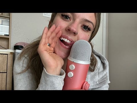ASMR| Ear to Ear Mouth Sounds! Mic Scratching & Tapping| (I’m back)