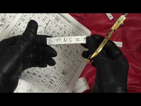 LEATHER GLOVES 🖤  CUTTING PAPER ✂ WHISPER 👄 [[ASMR]]