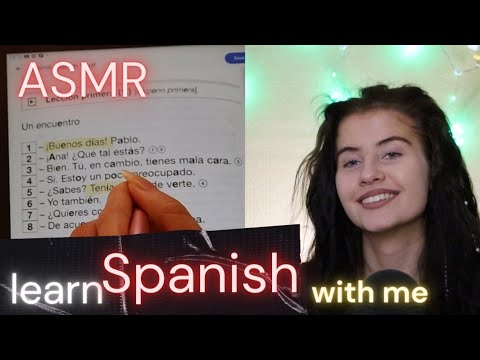 ASMR learn SPANISH with me / Spanish for beginners (soft spoken)