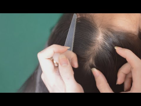 Head Scratching Sounds ASMR And Hair Combing, Hair Parting Real Person For Stress Relief