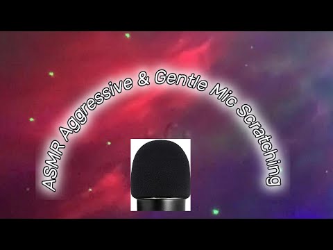 ASMR Fast & Aggressive Mic Cover Scratching (no Talking) no headphones needed