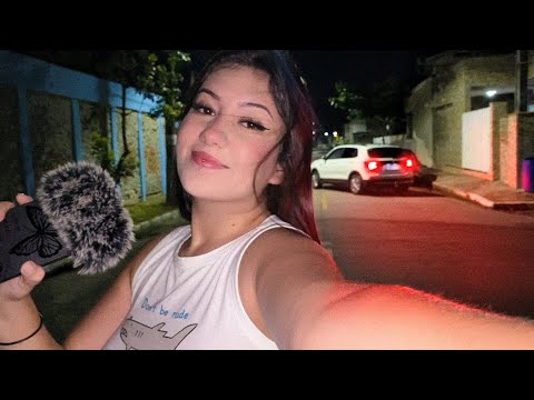 FAZENDO ASMR NO MEIO DA RUA