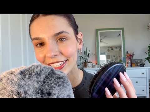 ASMR giving you a scalp massage (and inspection)🪞