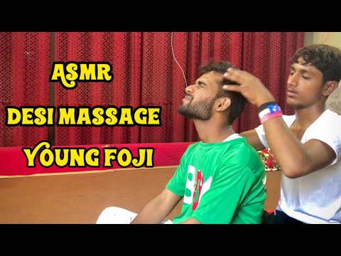 ASMR Massage For Relax By Young Barber #asmr #asmrheadmassage #massage #asmrmassage #headmassag