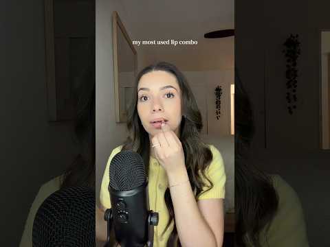 ASMR LIP COMBO APPLICATION 💄 #asmr #whispering #lipcombo #relaxing