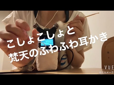 ASMR こしょこしょと梵天のふわふわ耳かき【リクエスト動画】