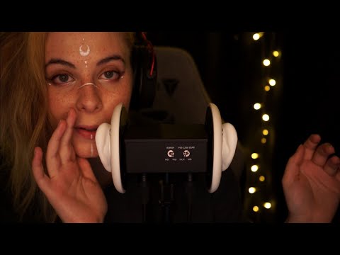 ASMR | deep ear blowing & breathing - no talking, 3dio, ear to ear