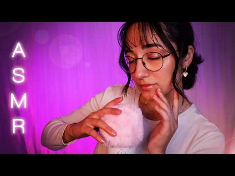 ASMR | Close & Intense Mouth Sounds, Mic Brushing, Slow Breathing & Whispers ❤️ (1H w/ black screen)