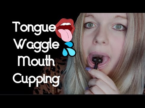 ASMR INTENSE Tongue Waggle Cupping,  Studio lavalier microphone.